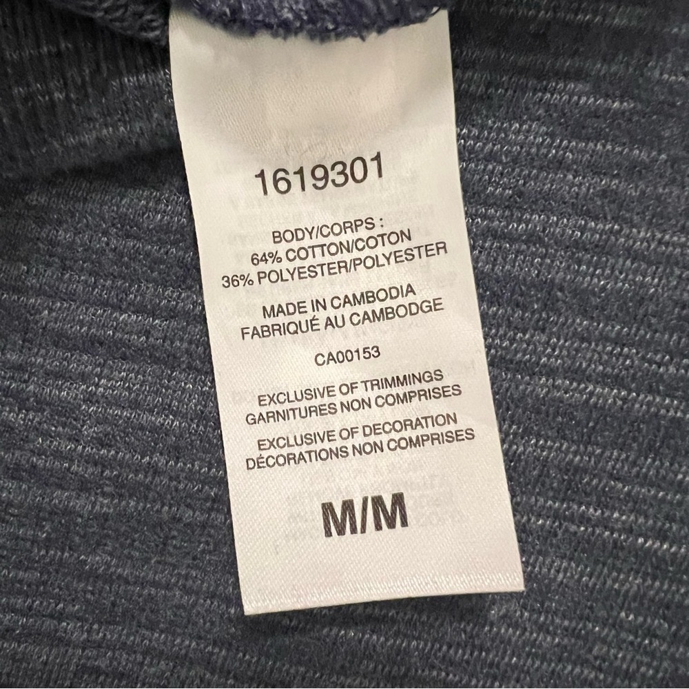 Champion Heathered Navy Lightweight Sweatshirt Men’s Size Medium - Picture 6 of 6
